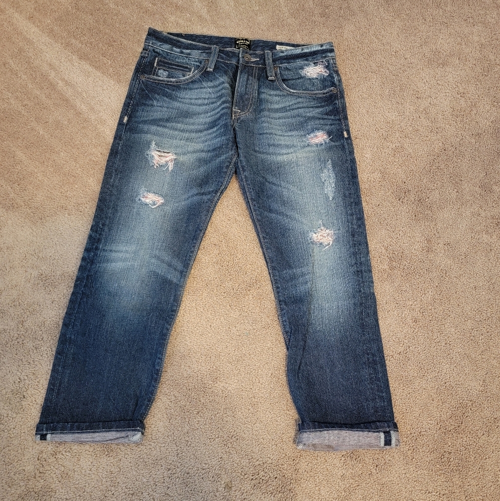 Womens boyfriend cropped jean
